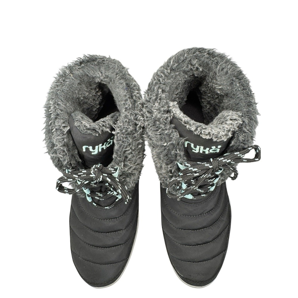 Ryka Women's Winter Boots Size 8 Black Insulated Lace Up Outdoor Comfort‎ Boots - Picture 4 of 16